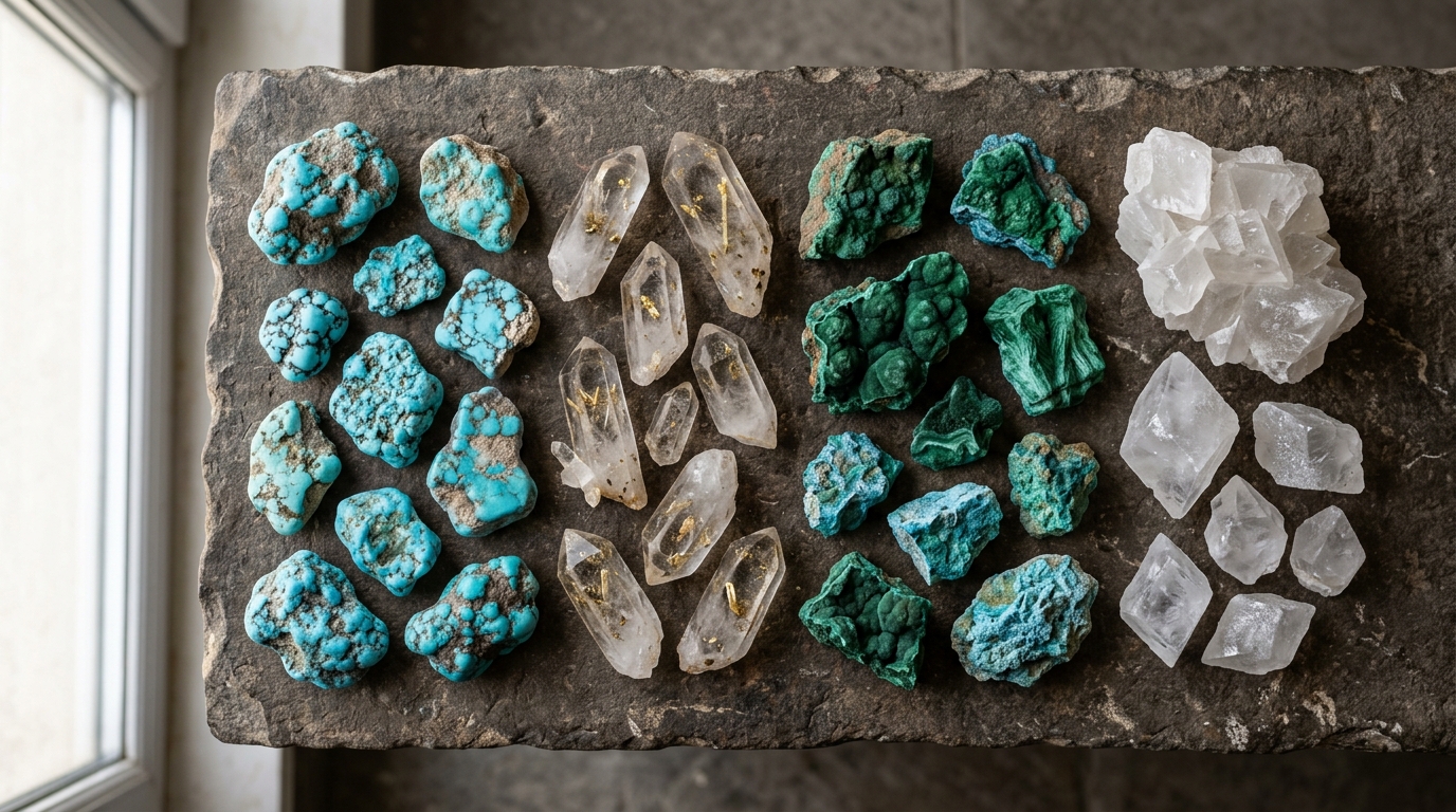 Curated Rough Mineral Specimens & Museum Geodes