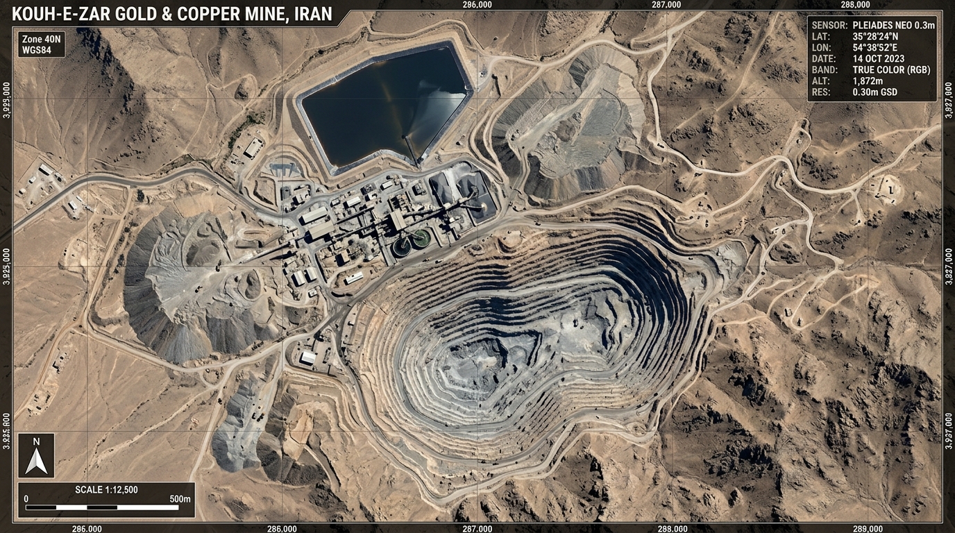 UTM Geological Mine Pit Map